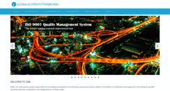 Desktop Screenshot of globalaccreditationboard.org
