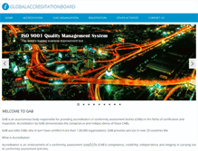 Tablet Screenshot of globalaccreditationboard.org